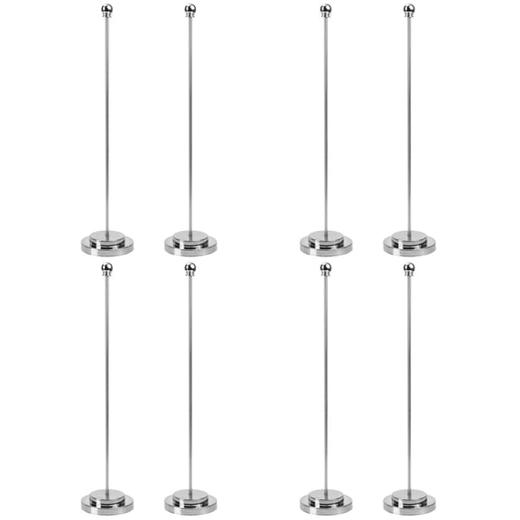 OUNONA 8-Piece Tabletop Flag Stand Set for Home and Office, Practical Desk Flagpole Holder, Flag Stick Display