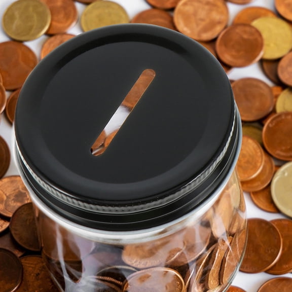 OUNONA 8 Pcs Tin Reusable Jar Lids 7.00X7.00X1.90CM