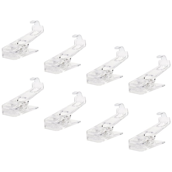 NUOLUX 8Pcs Windproof Plastic Clothes Line Clips with Smooth Edges for Home Use