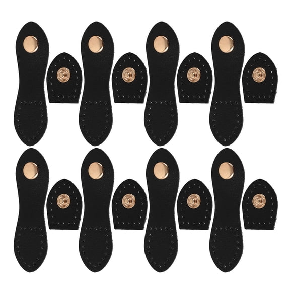 OUNONA 8 Sets Bag Snap Buckles Man 9.00X2.70X0.50CM Black