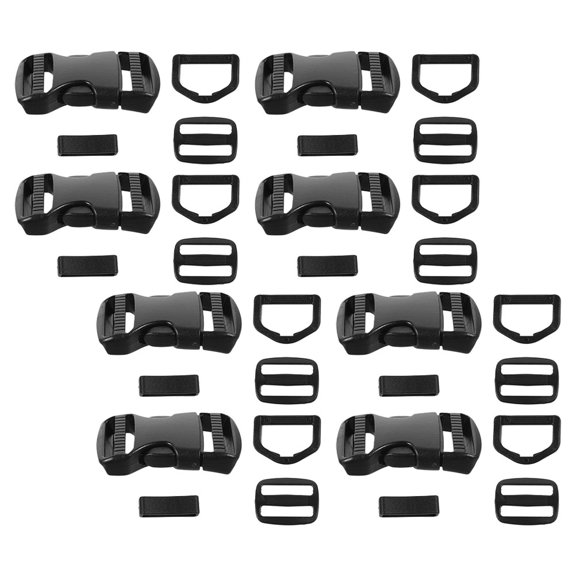 OUNONA 8 Sets Of Dog Collar Buckles Replacement Strap Buckle Set Release Strap Buckles Webbing Belt Buckles Strap Buckle Hardware Collar Webbing Belt Buckles