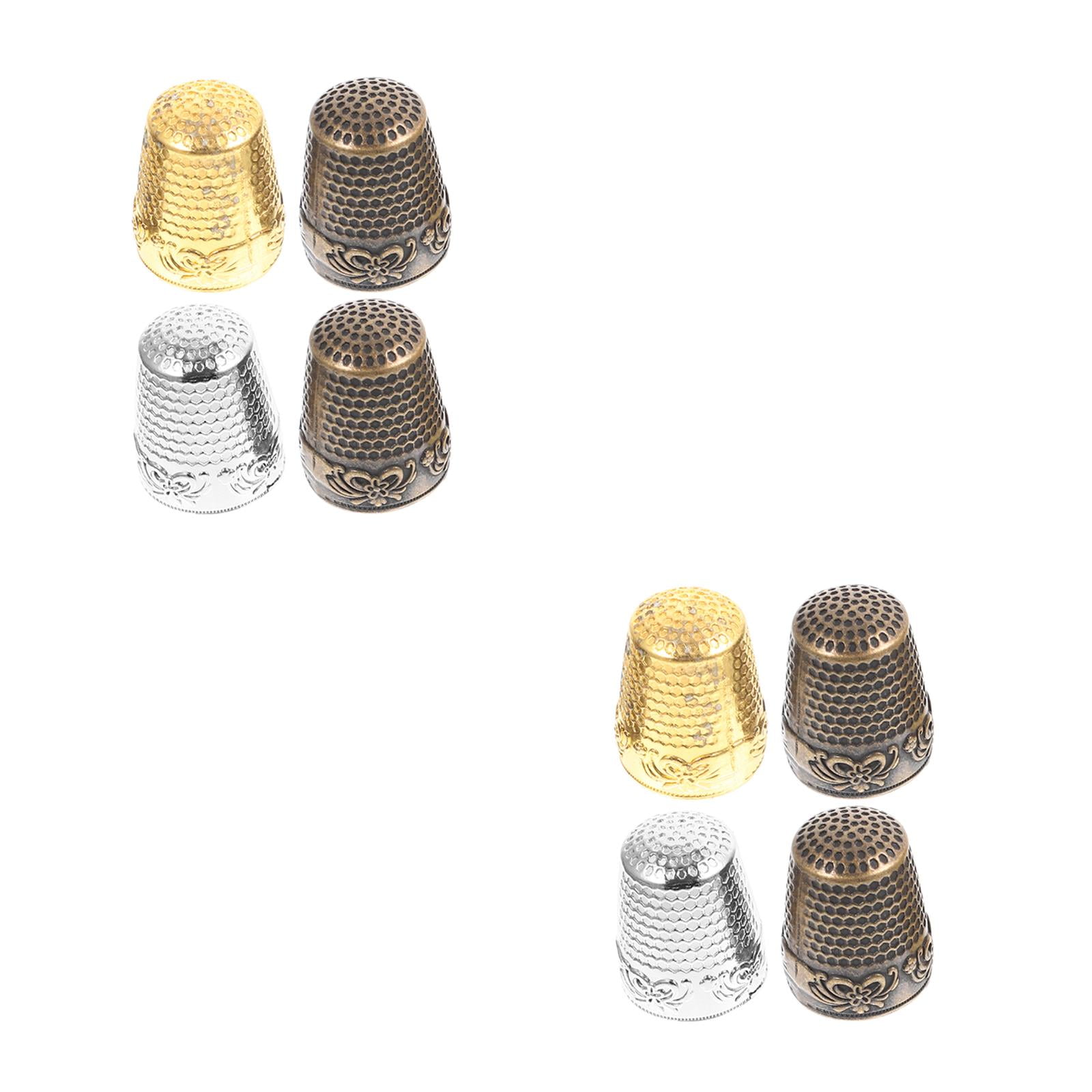 Adjustable Metal Thimble & 3-in-1 Needle Puller Set - Sewing & Quilting Protection Tools