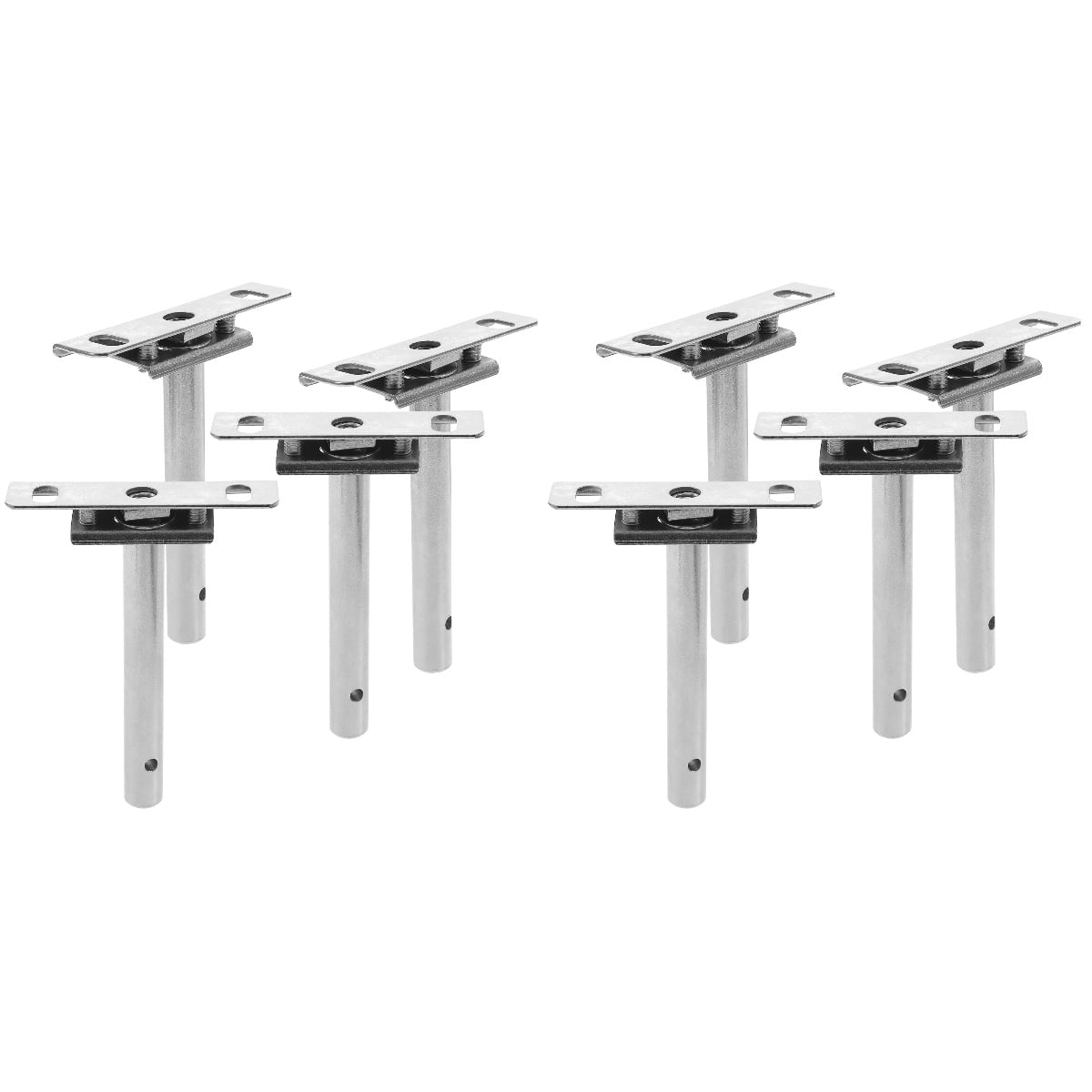 NUOLUX  Heavy Duty Floating Shelf Bracket T Shaped Silver for Glasses