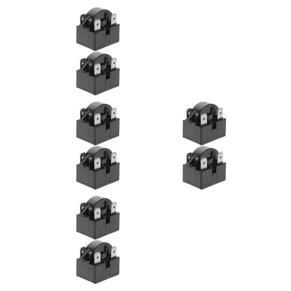 OUNONA Raindrops 8 pcs Refrigerator Starter Relay Replacement Part for Mini Fridges and Freezers Compatible with Most Compressors