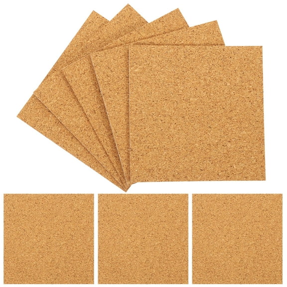 OUNONA 80 Pcs Cork Felt Board Self-adhesive Pad Sticky Office