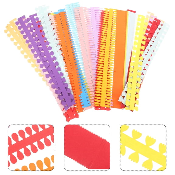 OUNONA  80 Pcs Decorations Kids Quilted Paper Set Flower Accessory Child