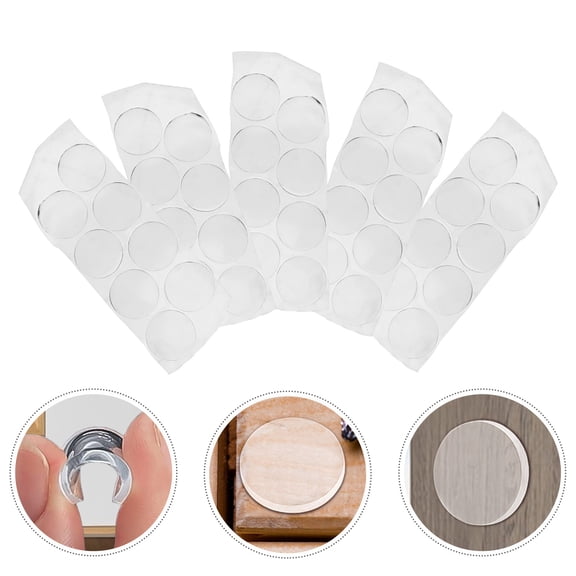 NUOLUX 80Pcs Furniture Anti Slip Pads Clear Durable Tabletop Bumpers for Home Use