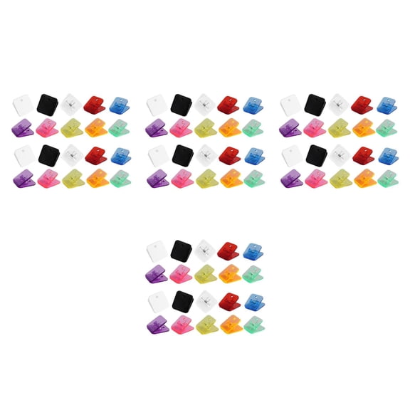 OUNONA 80 pcs  Cute Paper Clips Reusable File Clamps Reusable Photo Clamps Medium Binder Clips Small Paper Clips Binder Clips Large Office Supplies For Women