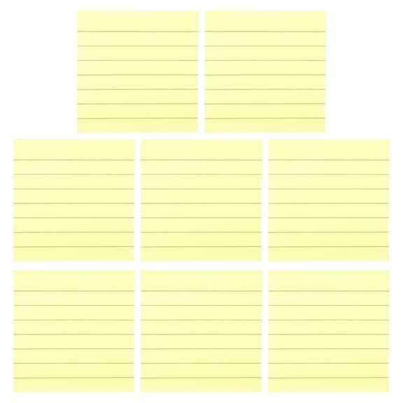OUNONA  800 Sheets Memo Self-stick Note Pads Number Post Student Yellow
