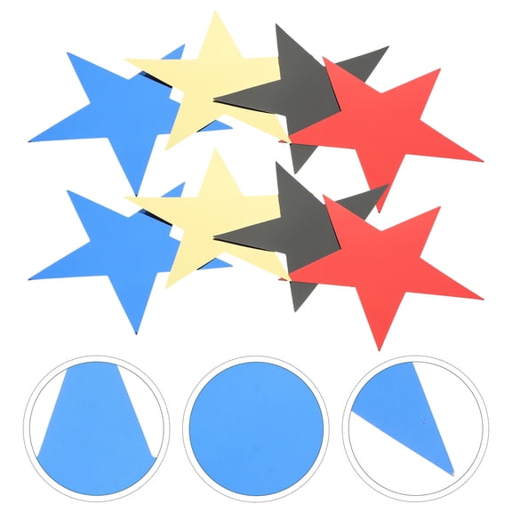 OUNONA Paper Stars Cutouts Gold Paper Star Shaped Cutouts 80pcs Photo Prop