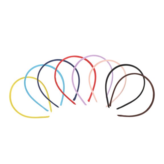 OUNONA 8Pcs Assorted Color Cloth Hair Hoop Simple Stylish Hair Bands for Fashionable Use