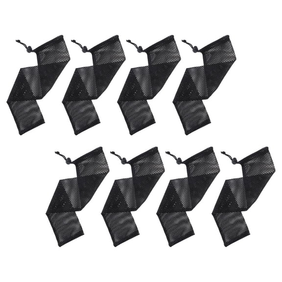 OUNONA 8Pcs Bird Feeding Mesh Bags Polyester Finch Sock Feeders for Home Use with Drawstring Closure