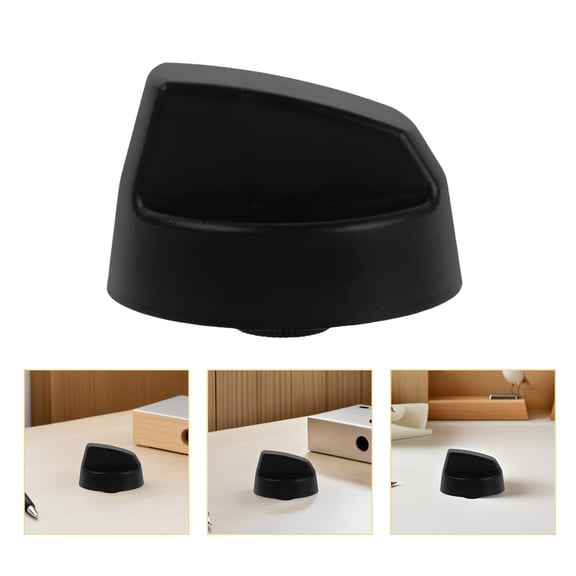OUNONA Black Plastic Oven Knob Replacements, Universal, Precision Fit, Modern Style