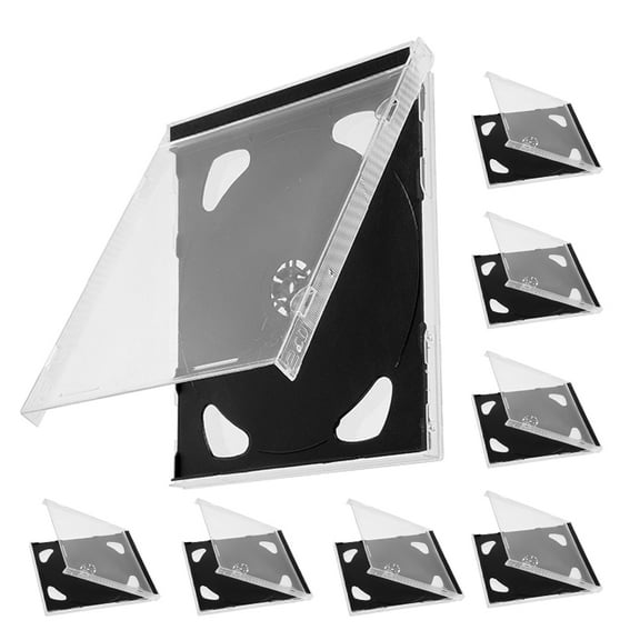 OUNONA 8Pcs DVD Cases DVD Storage Cases CD Cases Reusable CD Cases CD Storage Holders