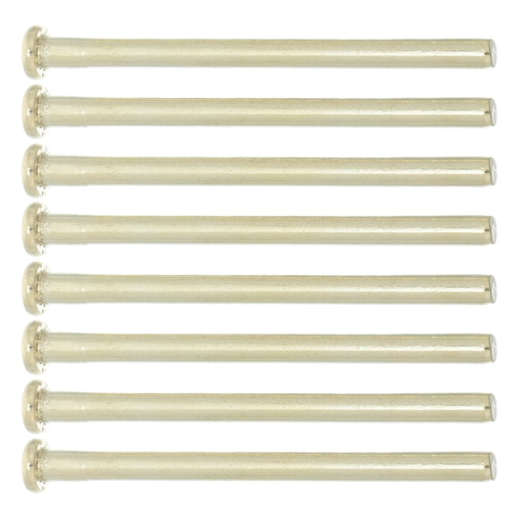 OUNONA 8Pcs Garage Door Hinge Pins Plated Gold Metal Detachable for Security and Easy Replacement