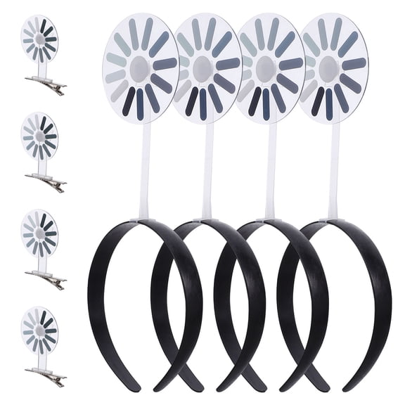 OUNONA 8Pcs Multicolor Brain Loading Headbands Funny Rotating Design for Decoration