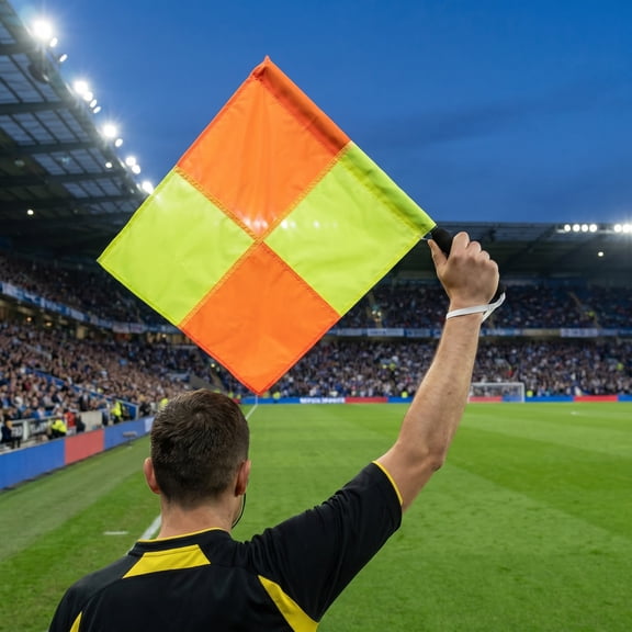 OUNONA Referee Penalty Flags Multi Polyester High Visibility Durable 8Pcs