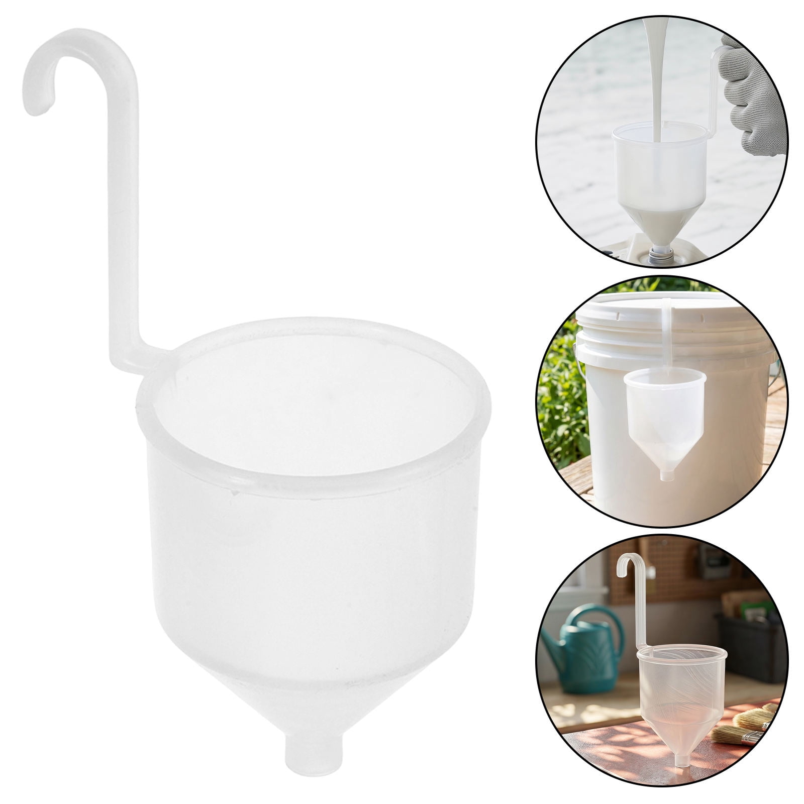 Poly Funnels OUNONA 8Pcs Paint Mixing Viscosity Cups Accurate Plastic Funnels for ...
