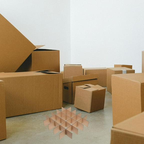 OUNONA Cardboard Shipping Box Dividers with Easy Assembly and Multi-Compartment Design for Organized Storage