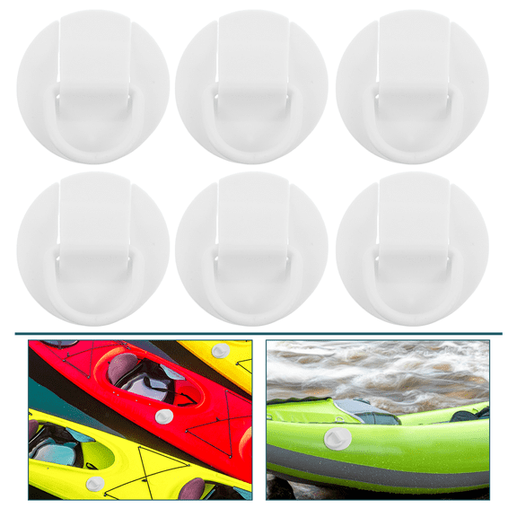 OUNONA 8Pcs Paddle Board Buckle with D Ring PVC for Quick Installation and Secure Float Fixing