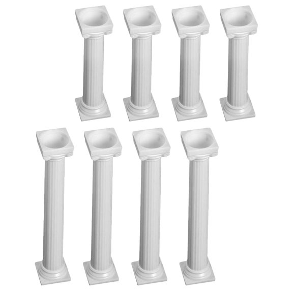 OUNONA 8pcs Cake Structure Support Retro Design Layered Support Stand for Family Events