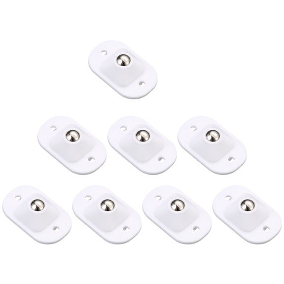 OUNONA 8pcs Self-Adhesive Swivel Caster Wheels for Trash Can Smooth Rolling Replacement Caster Set