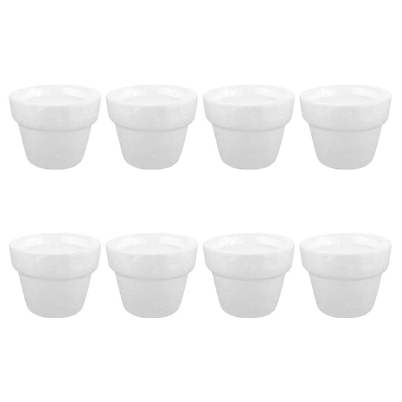 OUNONA 8pcs DIY Foam Flowerpot Floral Arrangement Tools Foam Flower Arrangement DIY Plant Pots Floral Foam Round Blocks for Flower Arrangement Holder