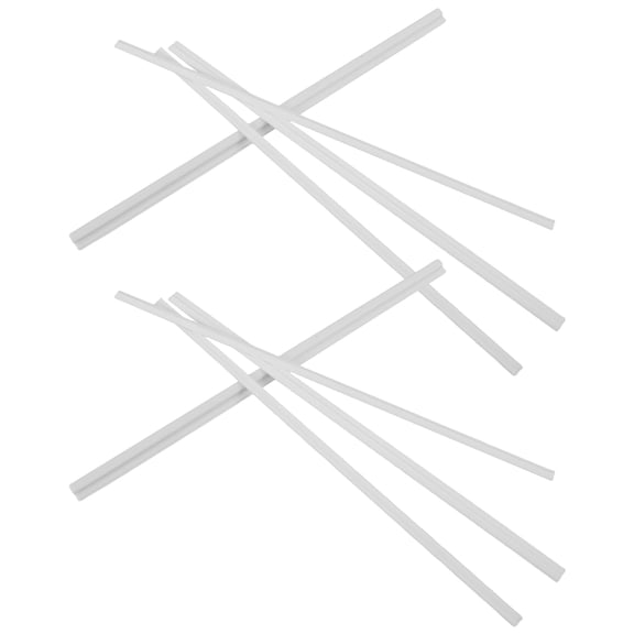 OUNONA Dollhouse Furniture Accessory White Pla 8Pcs