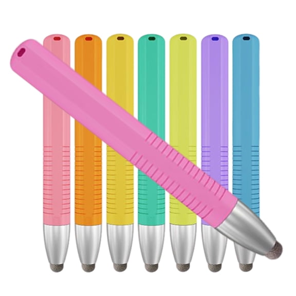 FOLOYORI 8Pcs Assorted Color Capacitive Stylus Pen for Tablets and Phones with Comfortable Grip
