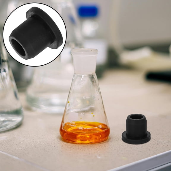 OUNONA 8pcs Laboratory Rubber Stoppers for Vials Lab Bottle Sealing Plugs Rubber Corks for Test Tubes Household Kitchen Use