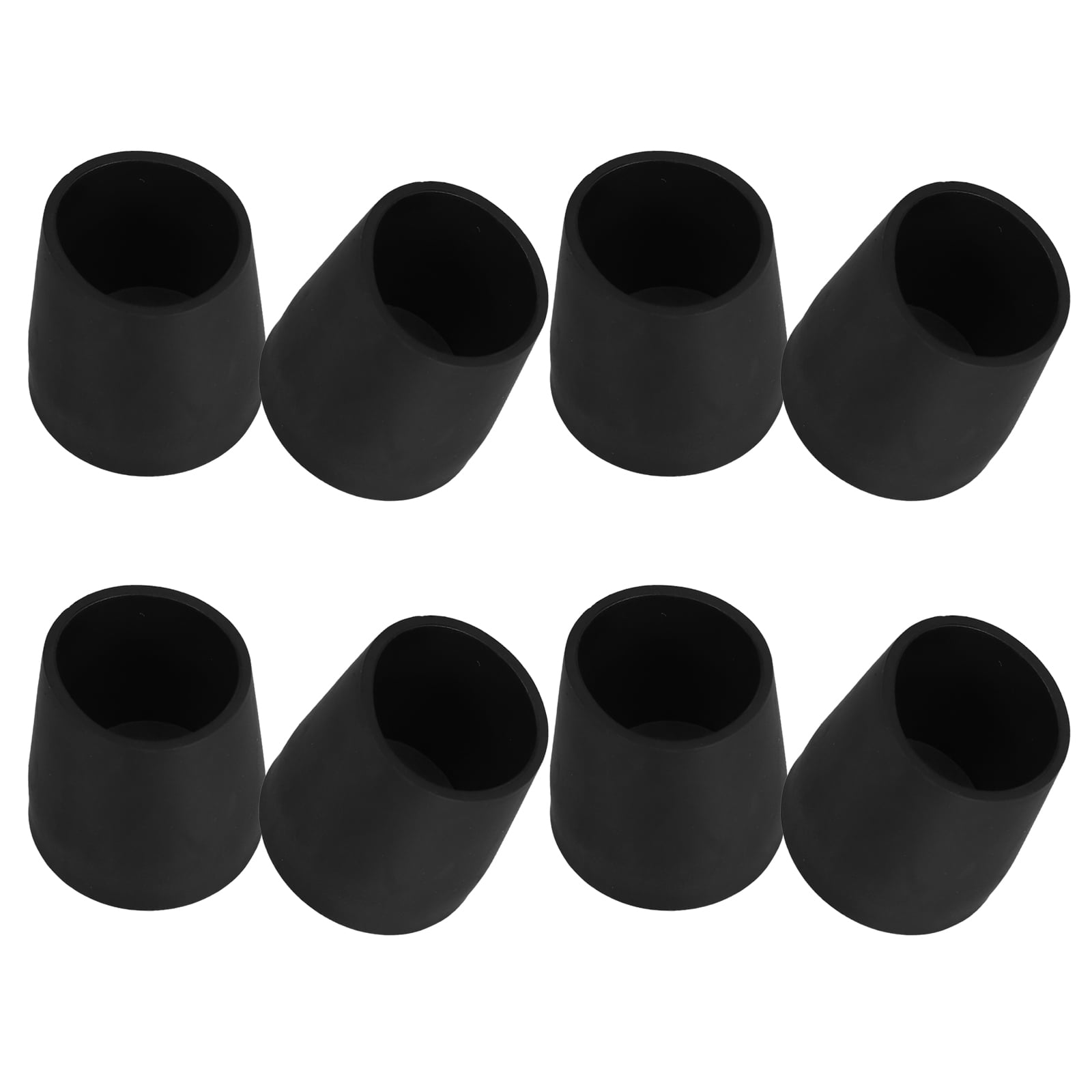 OUNONA 8pcs Rubber Furniture Legs Tips Non-Slip Chair Leg Caps For Walking Sticks Heavy Duty Cane Replacement Tips Chair Foot Protectors