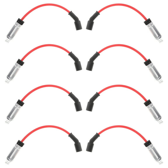 OUNONA 8pcs Spark Plug Wire Set Compatible For Chevrolet High Performance Ignition Wires Extra Long Spark Plug Wires For Enhanced Engine Performance