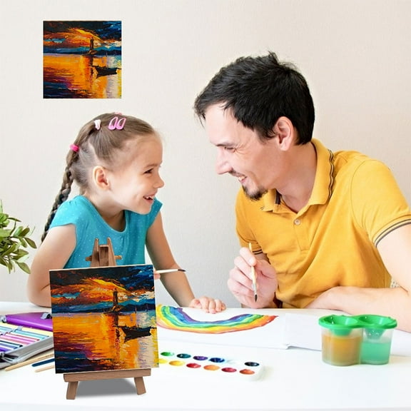 OUNONA 8pcs Wood Panels Unfinished Wood Canvas Wooden Panel Boards for Painting Pouring Wood Picture Frames for Crafts Unfinished Wood Photo Frames