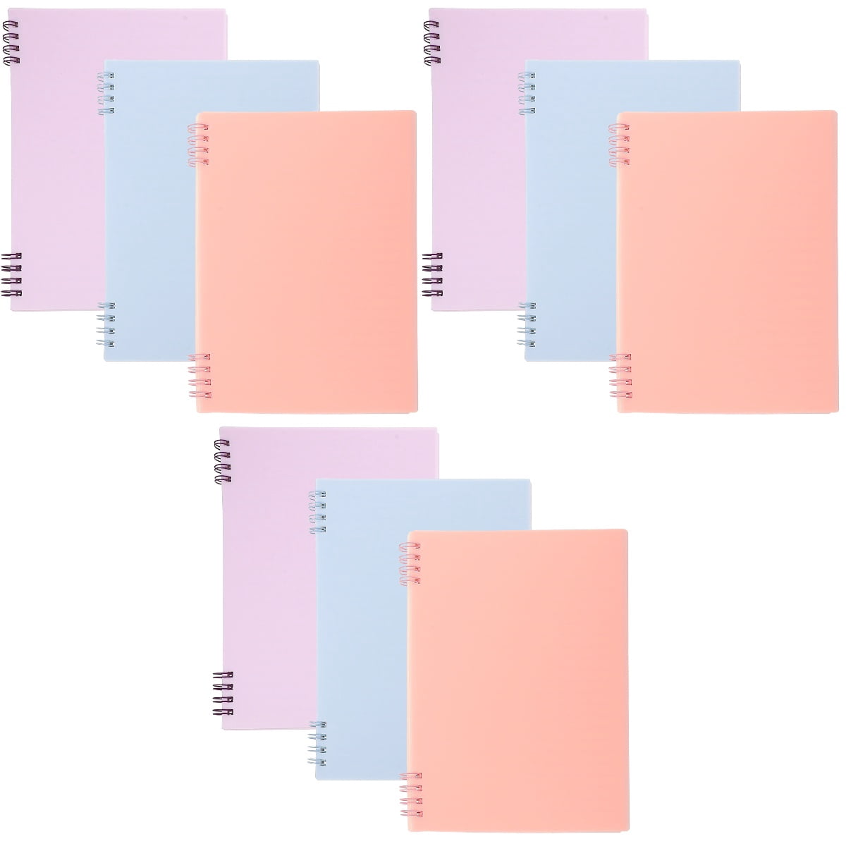 OUNONA 9 Pcs Student Notebook Planning Book Note Taking Notebook Spiral ...