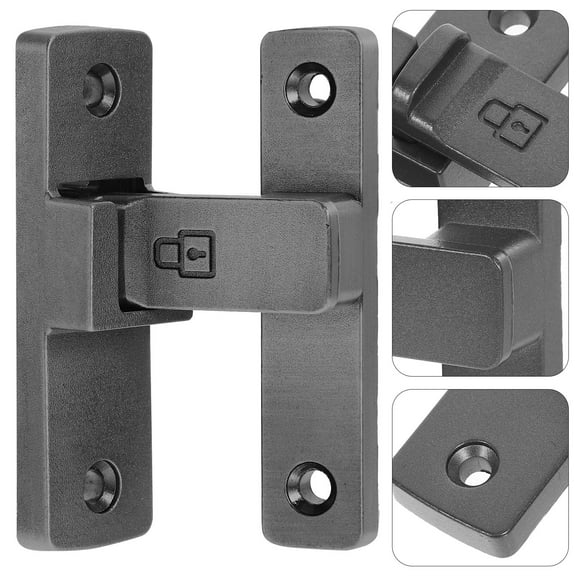 WEAVILUX Door Lock Dark Grey 1Pack 3.30X1.97X0.98In