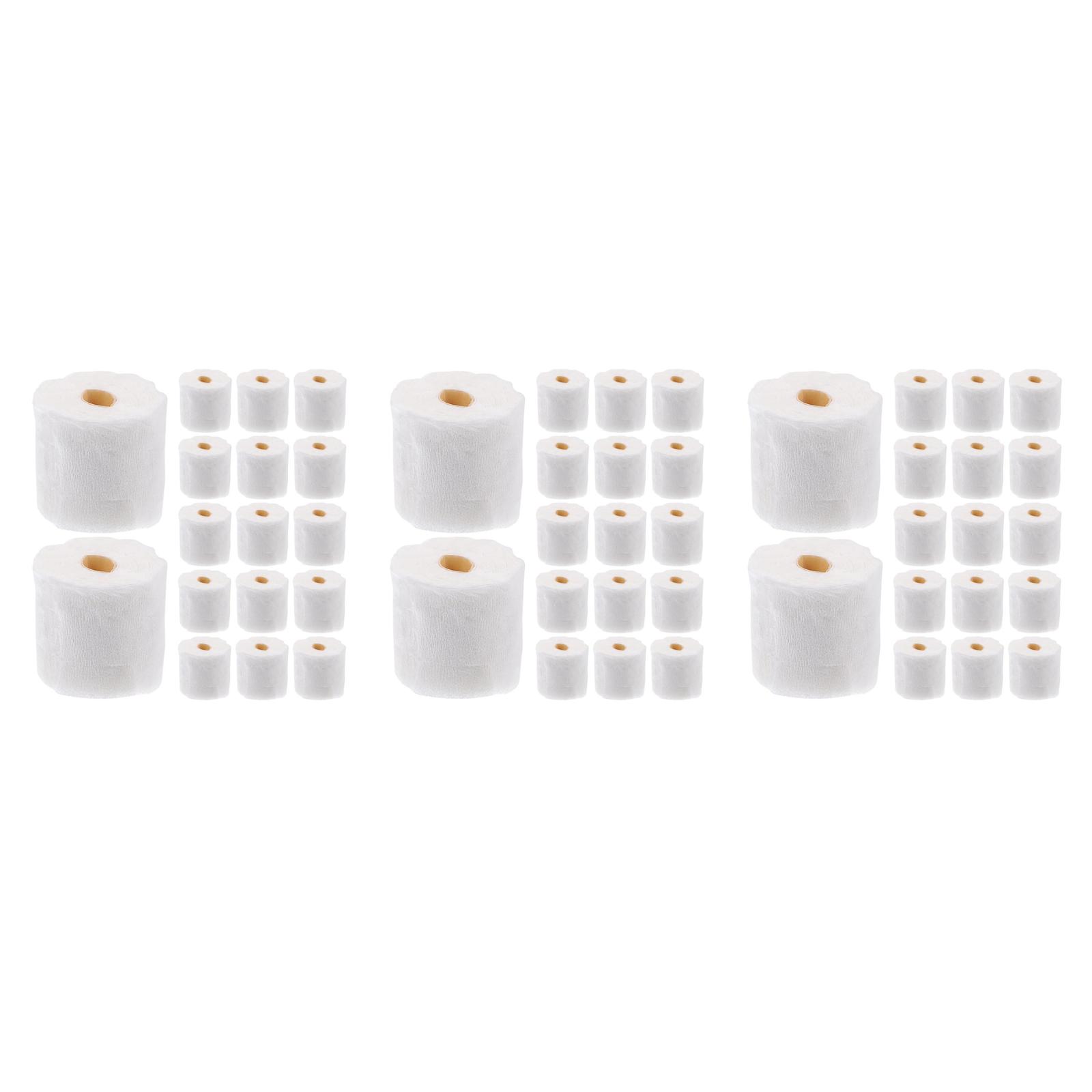 OUNONA 90 PCS Dollhouse Toilet Tissue Miniature Paper Towels Mini ...
