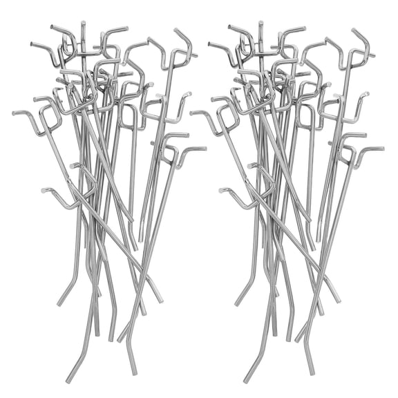 OUNONA 90Pcs Heavy Duty Pegboard Hooks with Metal Clips for Versatile Wall Organization