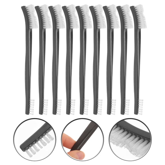 OUNONA 9Pcs Multi Purpose Cleaning Brush Plastic Dual Handle Cleaning for Home and Office