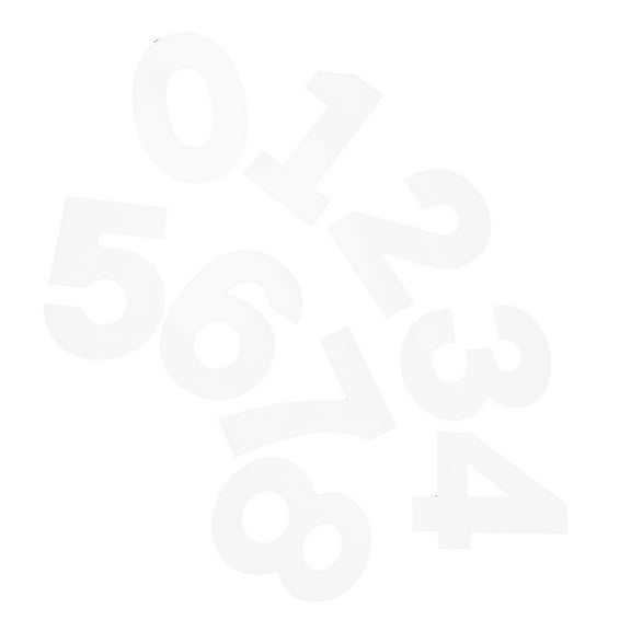 OUNONA 9pcs Reusable 8 Inch Number Cake Molds 0-8 Number Stencils Large Number Molds For Baking Diy Cake Pans For Birthday Fondant Number Cutters