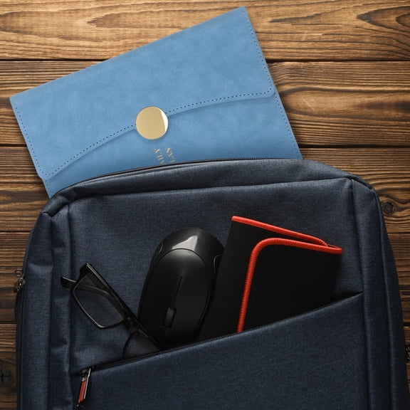 OUNONA Elegant Sky-Blue Academic Planner for Writing with Portable Size and Cover