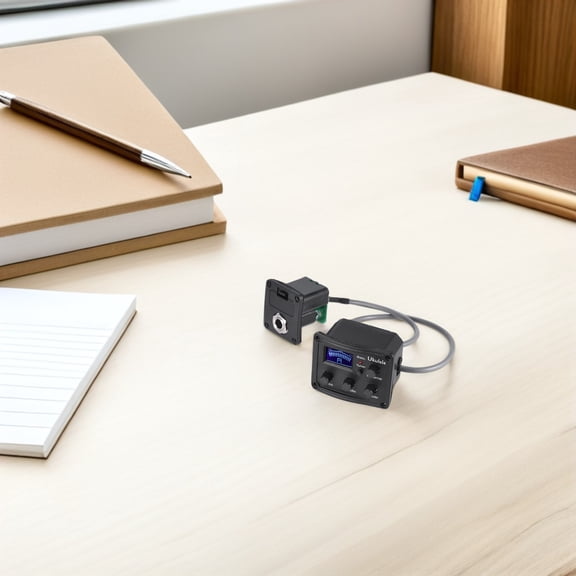 OUNONA Acoustic Piezo Pickup Ukulele Preamp EQ Equalizer Plastic for Ukulele Players 1Pack