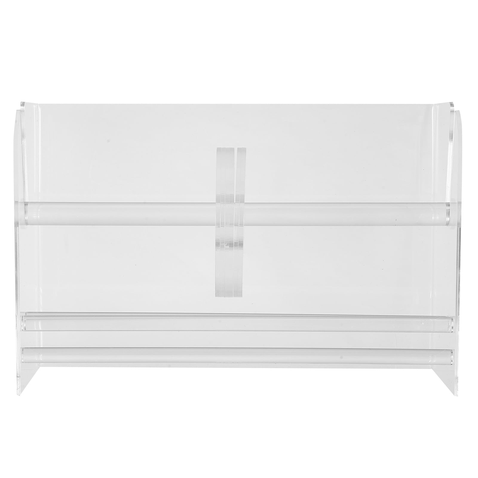 OUNONA Acrylic 7-Slot Label Dispenser Organizer Adjustable Sticker Roll ...