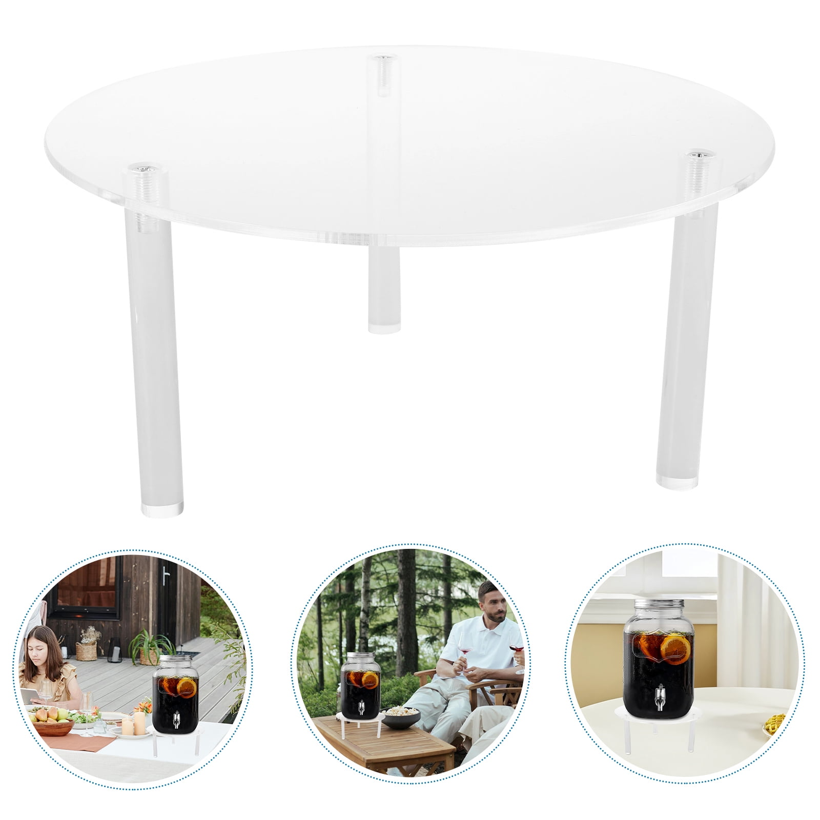 OUNONA Acrylic Beverage Dispenser Stand, Versatile Base for Water ...