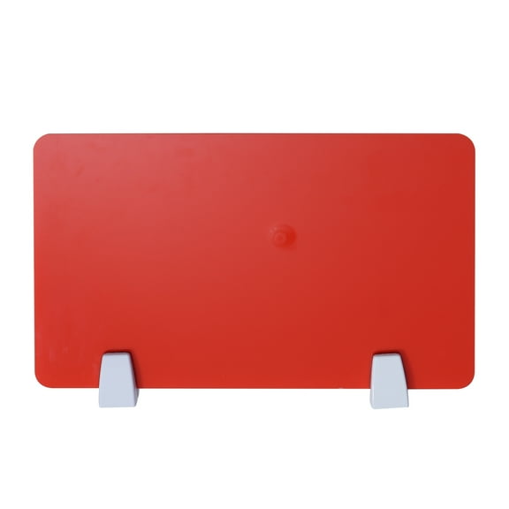 OUNONA Acrylic Desktop Partition Board for Office Use Red Practical Desk Divider Suitable for Various Styles 1PC