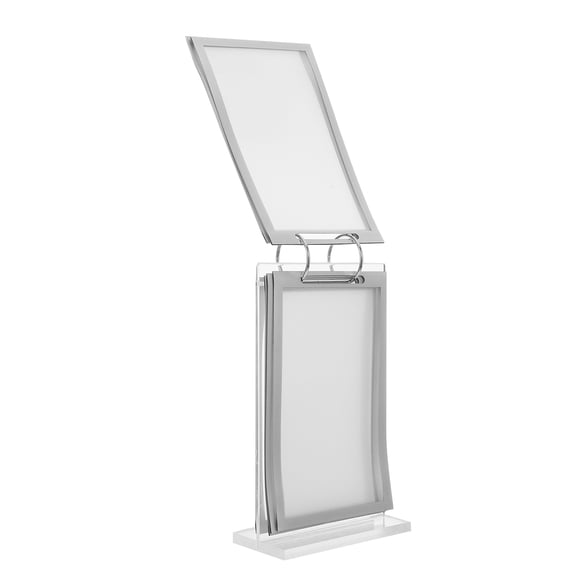 OUNONA Acrylic Table Display Stand with Easy Content Update for Restaurant Menu Presentation