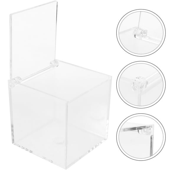 OUNONA Clear Acrylic Display Box for Figurine Model Storage and Exhibition