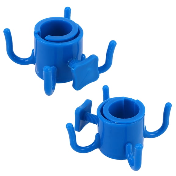 OUNONA Adjustable Beach Clothes Hook Portable Umbrella Hook 8.50X7.50X4.50CM Blue