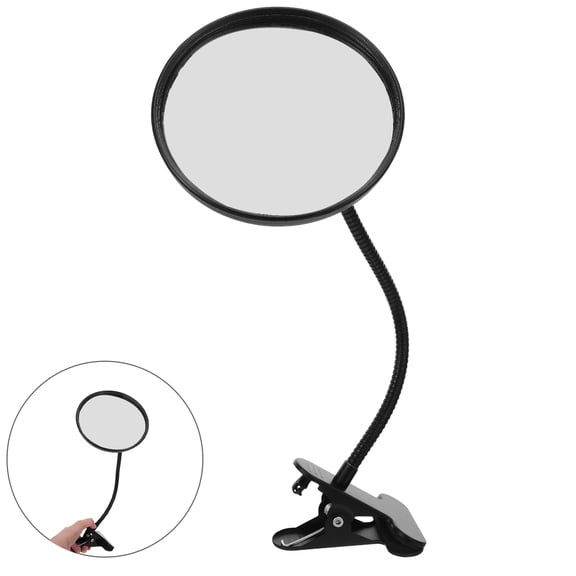 OUNONA Versatile Black Convex Security Mirror for Retail Store Wall Mount and Blind Spot Reduction