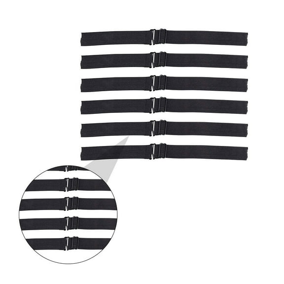 OUNONA Adjustable Elastic Band for Wig Use Soft Comfortable Polyester Black Fits All Hair