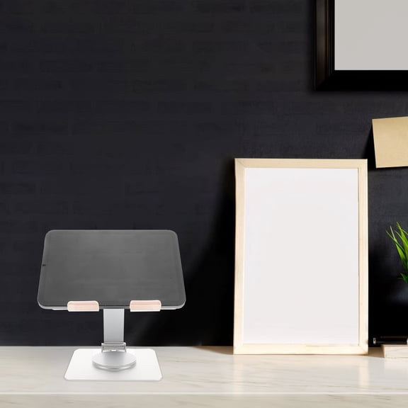 OUNONA Adjustable Foldable Tablet Stand for Desk and RV Portable Tablet Stand Multi-Functional Tablet Holder for Office Travel and Home Use